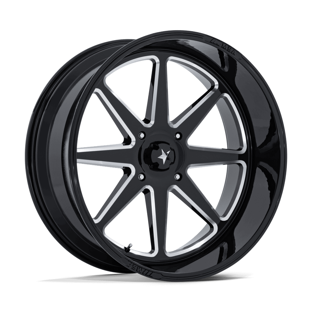 MSA M54 Spark 24X10 5x114.3 GLOSS BLACK MILLED wheel