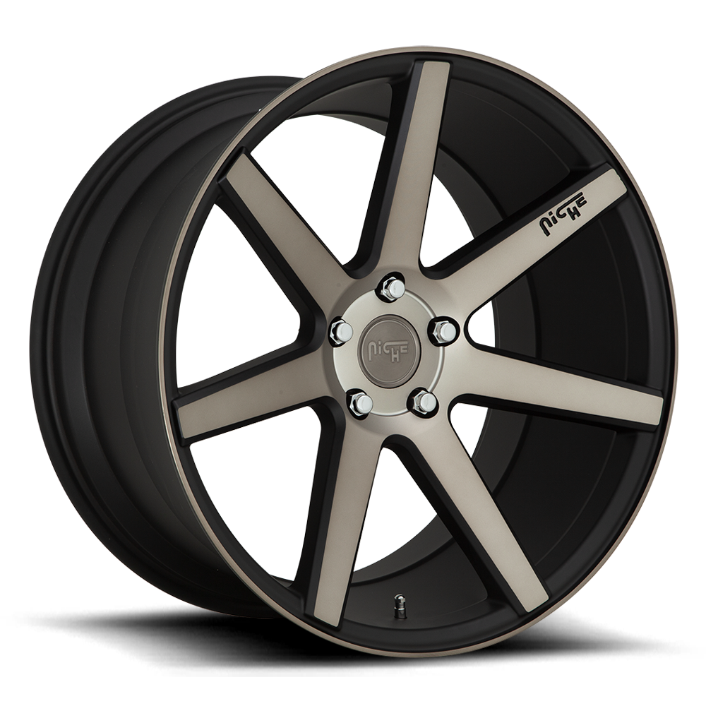 Niche Verona 19X9.5 5x114.3 MATTE BLACK MACHINED wheel