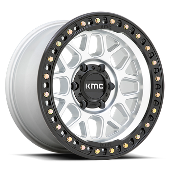 KMC KM549 GRS wheel - Machined W/ Satin Black Lip