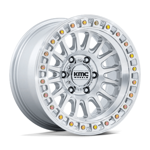 KMC KM552 IMS wheel - Gloss Silver W/ Machined Face
