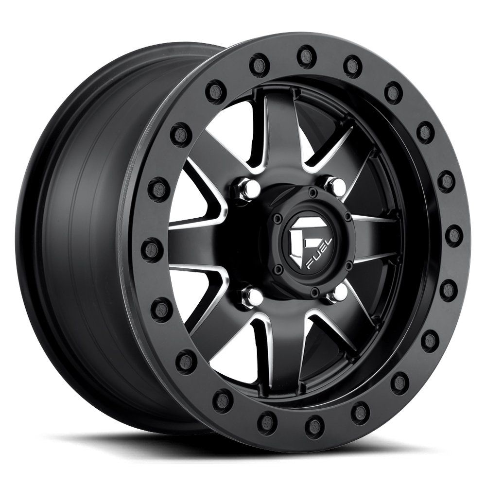 Fuel UTV Maverick Beadlock 18X7 4x156 MATTE BLACK MILLED UTV wheel