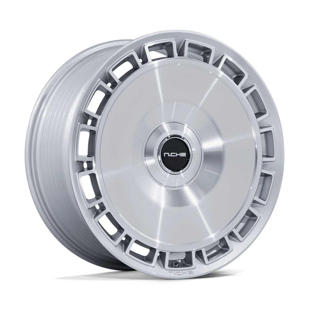 Niche Venice 24X10 6x135/6x139.7 GLOSS SILVER W/ MACHINED FACE wheel