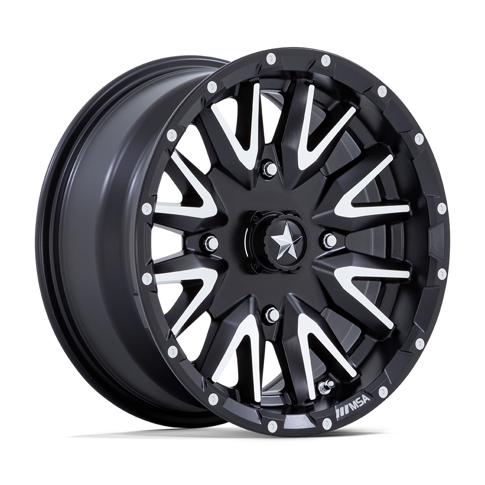 MSA M49 Creed 24X7 4x156 MATTE BLACK MACHINED wheel