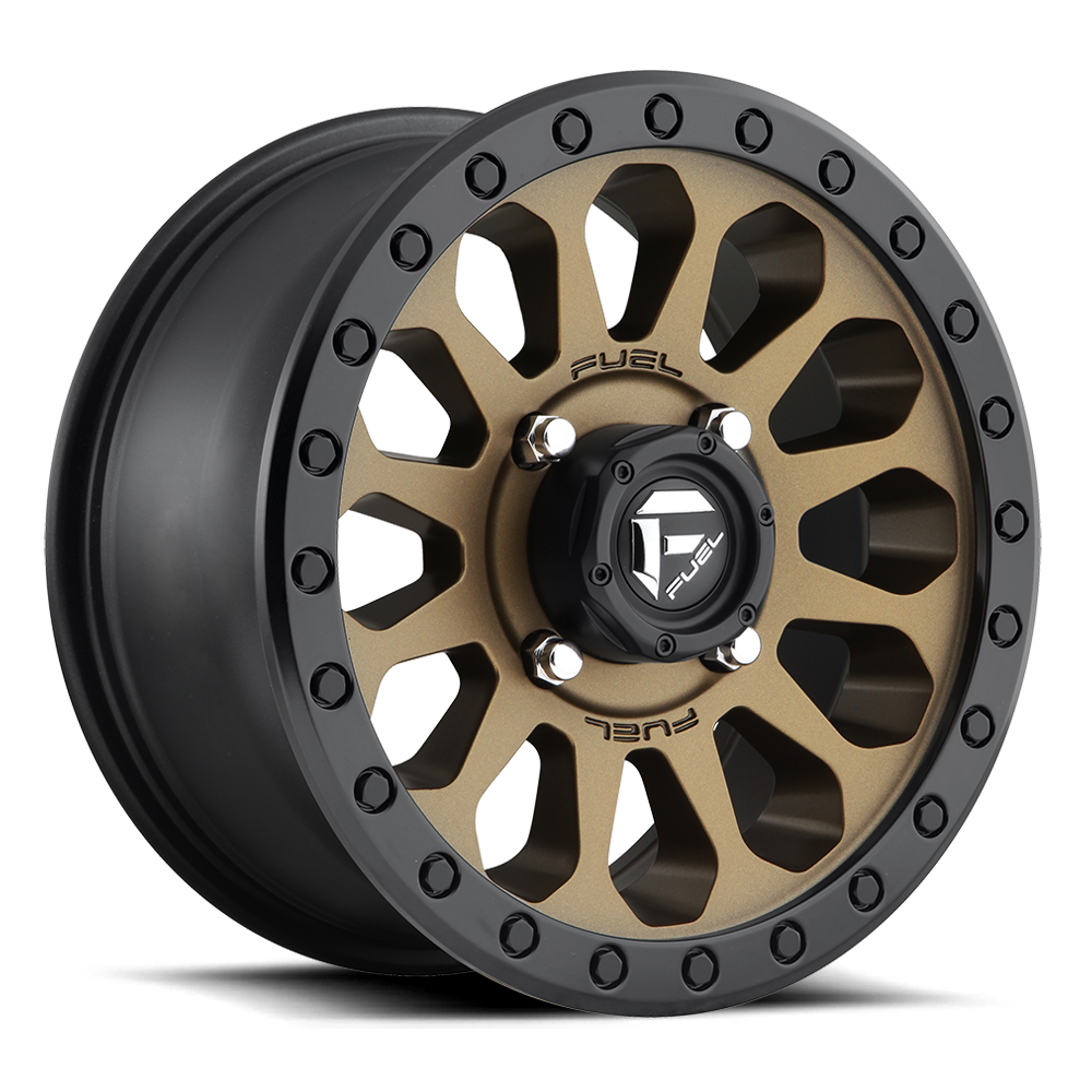 Fuel UTV Vector 15X7 4x156 MATTE BRONZE BLACK BEAD RING UTV wheel