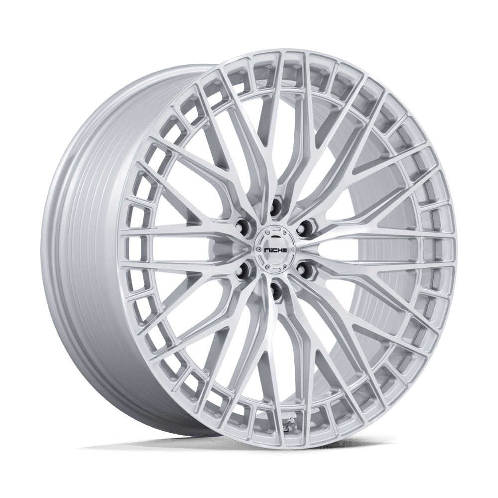 Niche Genoa 24X10 6x139.7 GLOSS SILVER W/ MACHINED FACE wheel