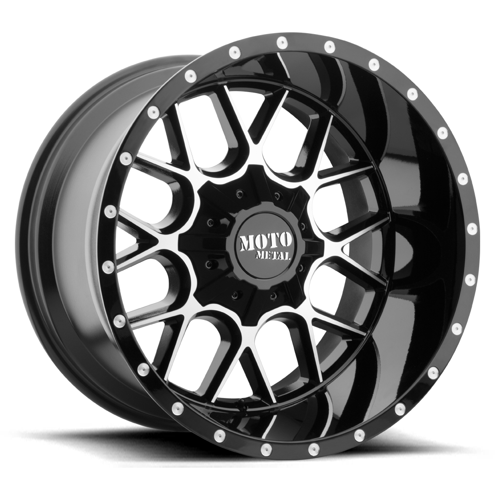Moto Metal MO986 Siege Gloss Black Machined wheel