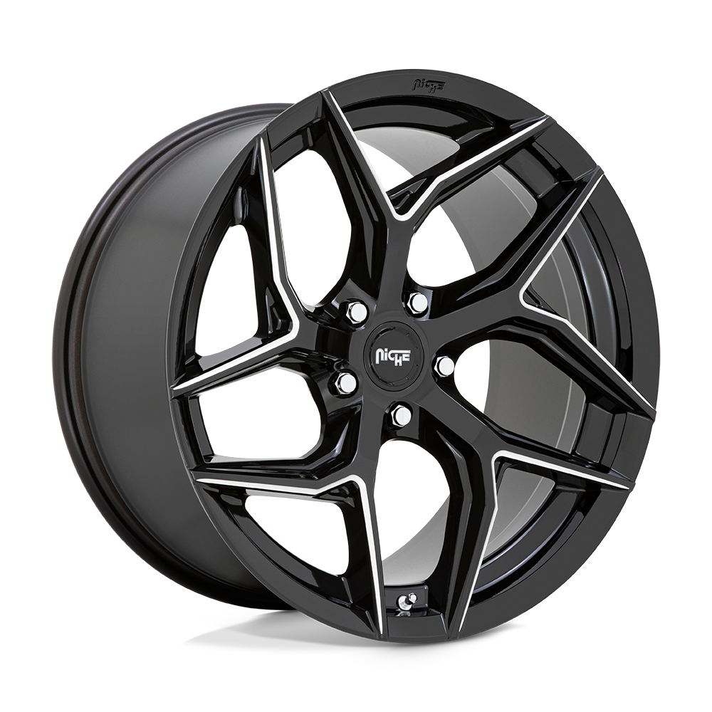Niche Torsion 20X10.5 5x115 GLOSS BLACK MILLED wheel