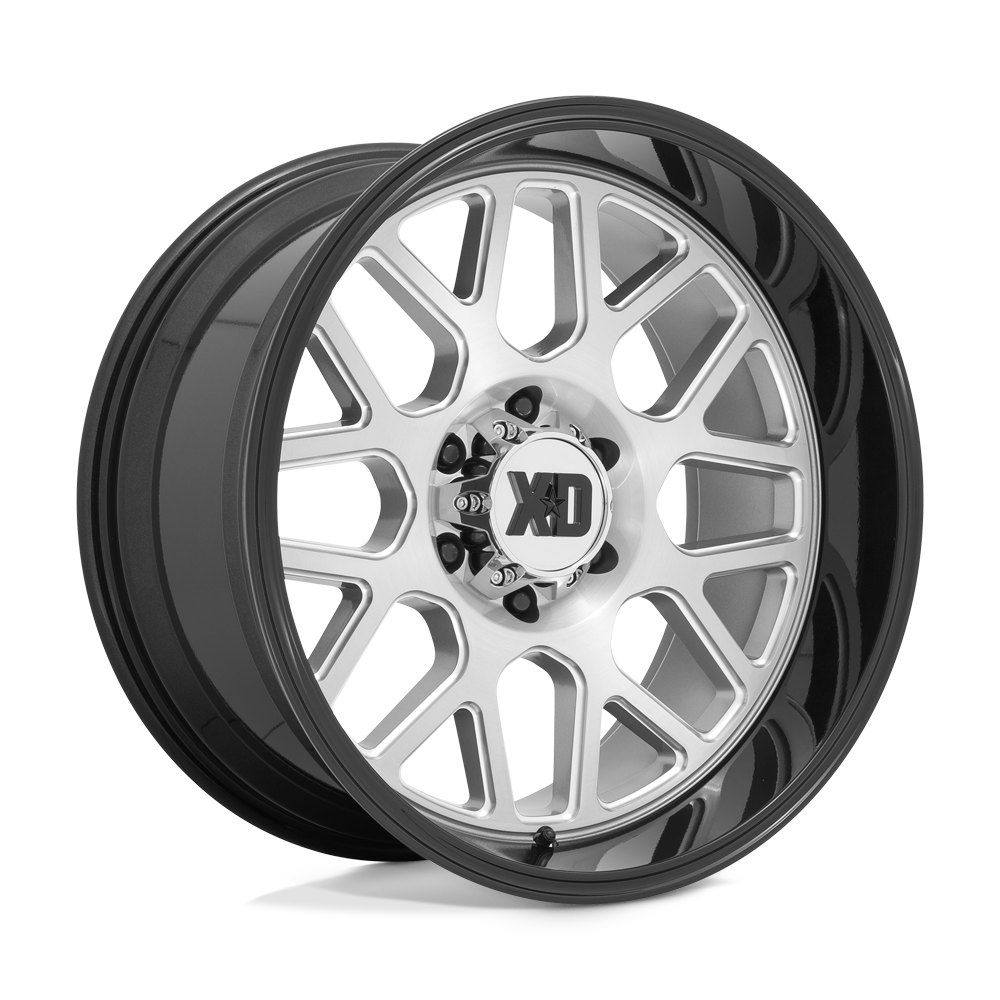 XD Grenade 2 22X12 8x170 BRUSHED MILLED W/ G-BLACK LIP wheel