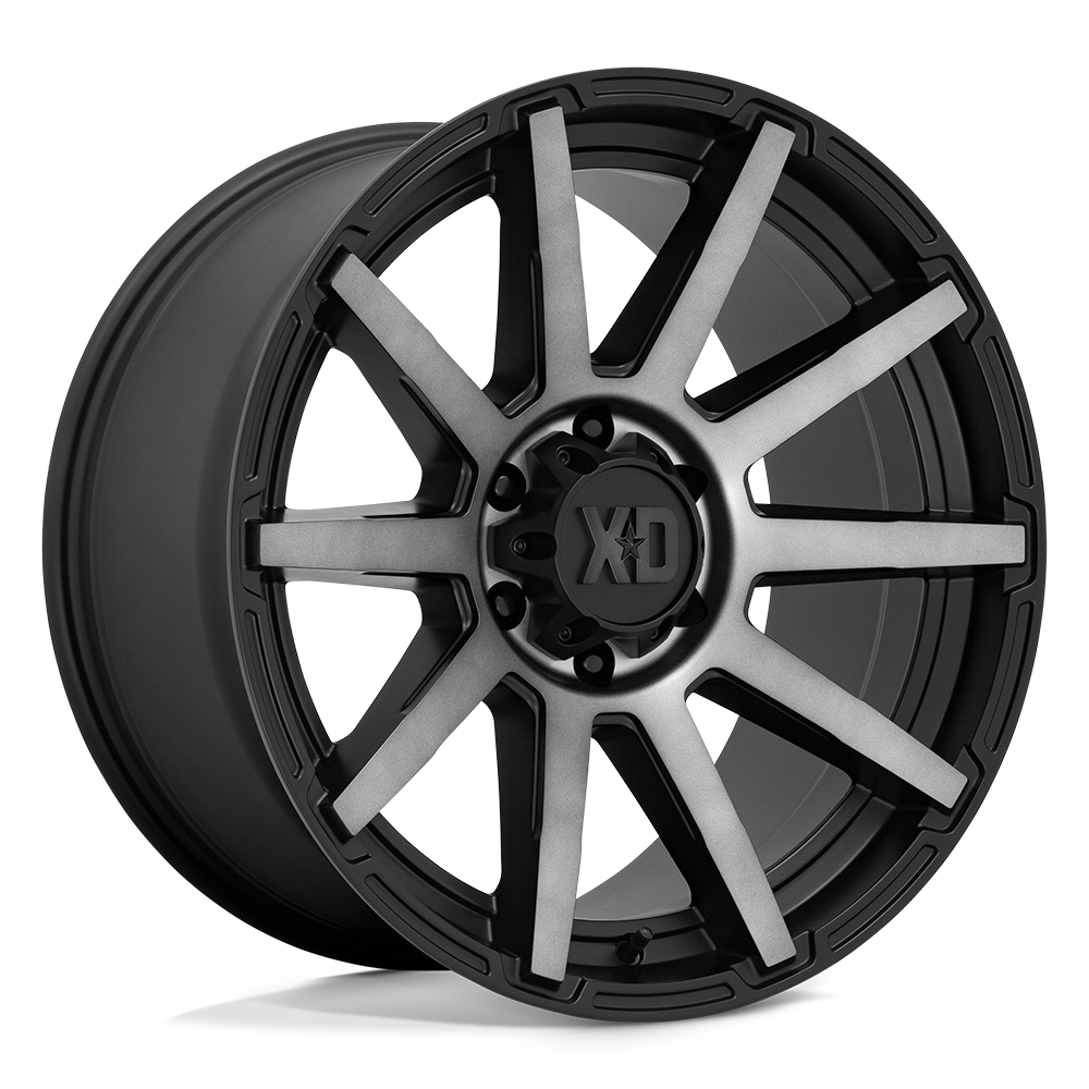 XD Outbreak 22X10 5x150 SATIN BLACK W/ GRAY TINT wheel