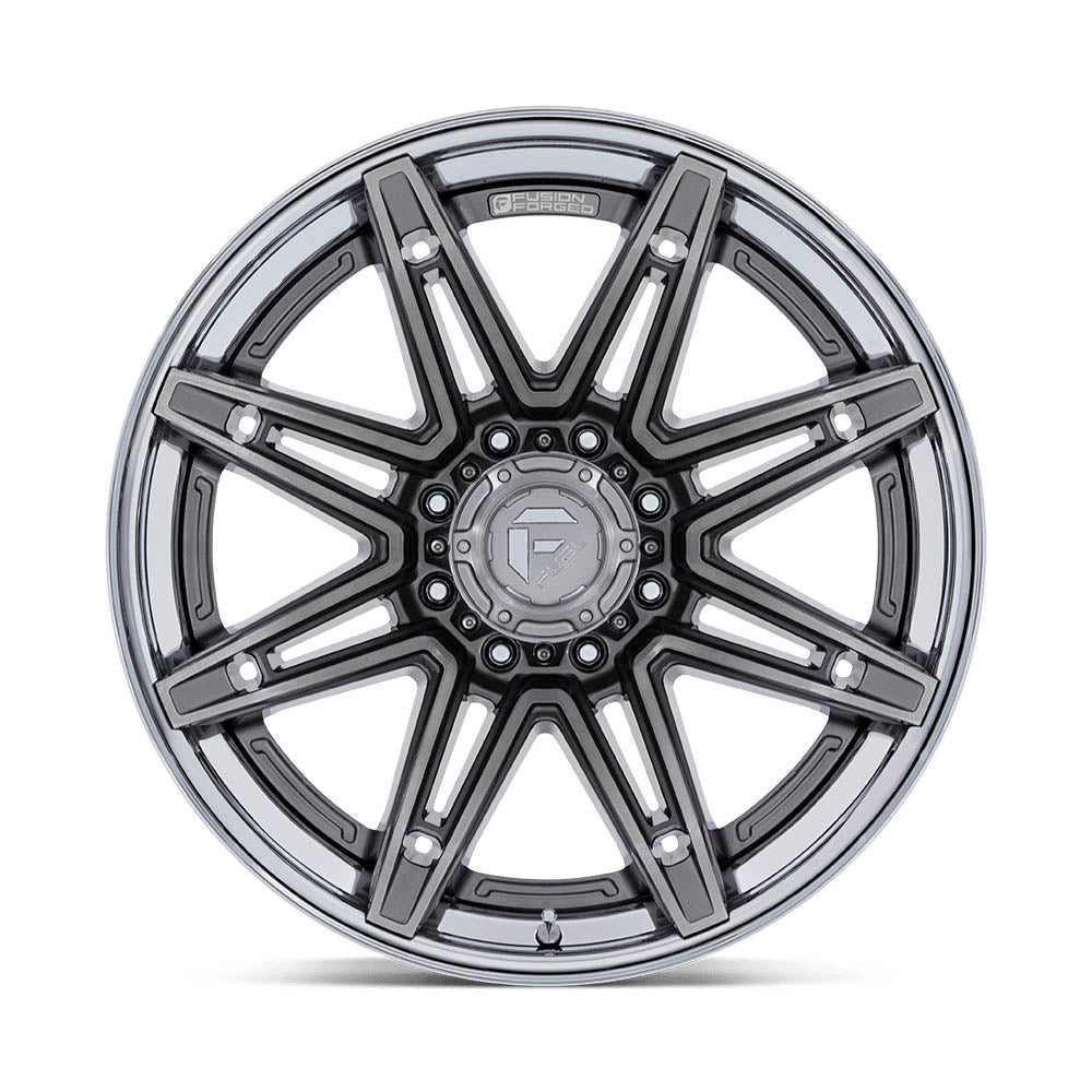 Fuel Off-Road FC401 Brawl wheel - Chrome w/ Gloss Black Lip