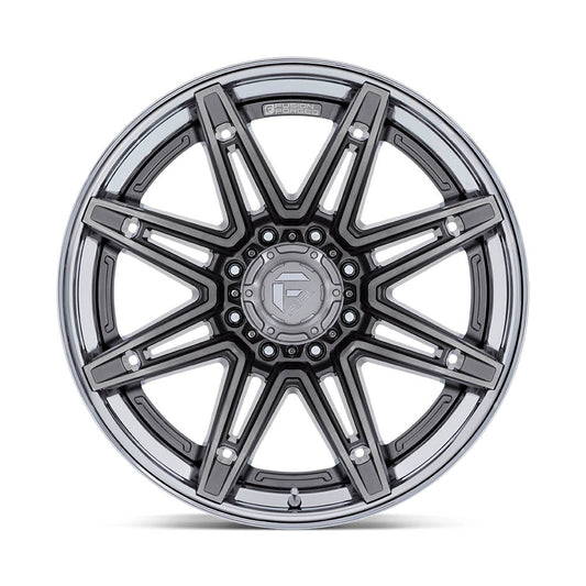 Fuel Off-Road FC401 Brawl wheel - Chrome w/ Gloss Black Lip