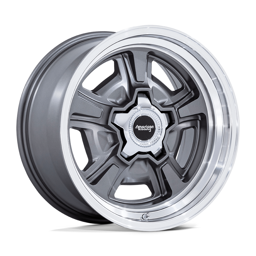 American Racing Marauder 22X10 5x139.7 ANTHRACITE W/ DIAMOND CUT LIP wheel