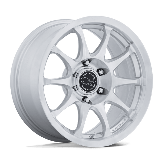 Black Rhino Ronin 17X8.5 6x139.7 GLOSS SILVER W/ MACHINED FACE wheel