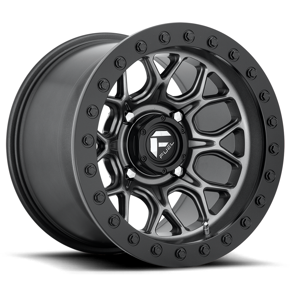 Fuel UTV Tech Beadlock 15X10 4x156 MATTE GUNMETAL BLACK BEAD RING UTV wheel