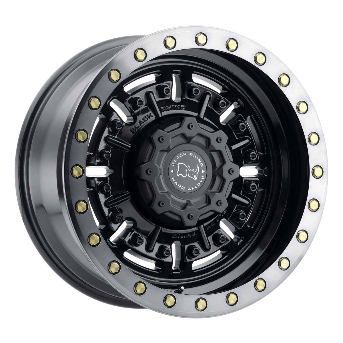 Black Rhino Abrams 20X9.5 8x170 GLOSS GUN BLACK MACH DARK TINT wheel