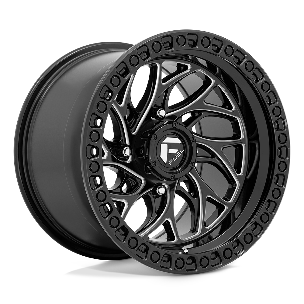Fuel UTV Runner 15X10 4x156 GLOSS BLACK MILLED UTV wheel