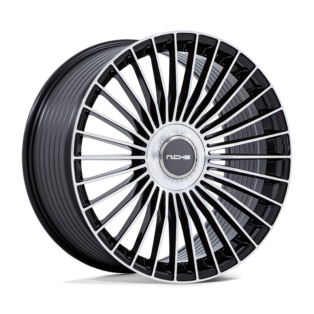 Niche Serene 24X10 6x135/6x139.7 GLOSS BLACK W/ MACHINED FACE wheel