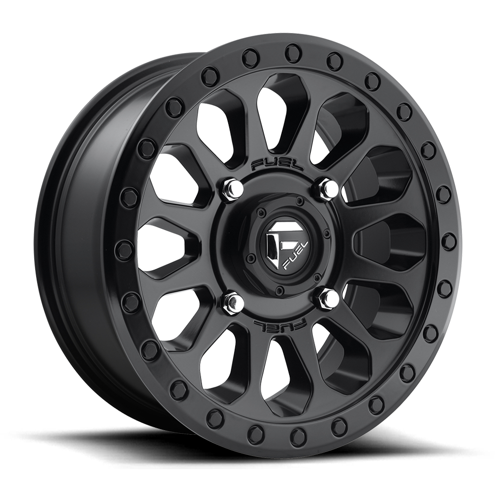 Fuel UTV Vector 15X7 4x156 MATTE BLACK UTV wheel
