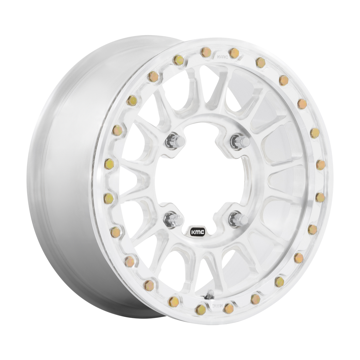 KMC Impact Forged UTV Beadlock 15X6 6x139.7 RAW MACHINED FORGED UTV wheel