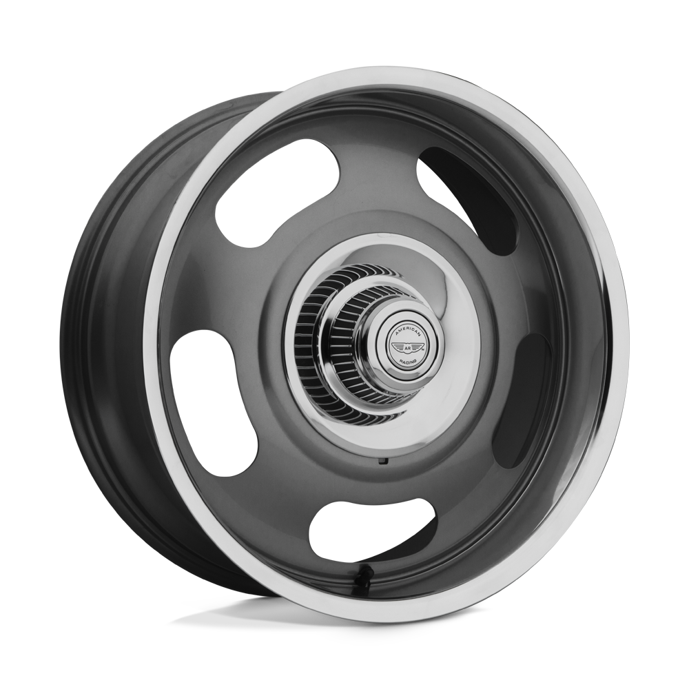 American Racing Rally 20X9.5 6x139.7 MAG GRAY CENTER W/ POLISHED LP wheel