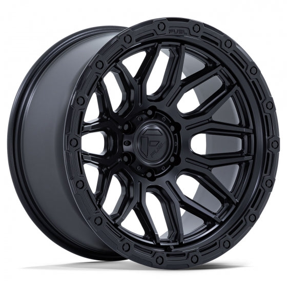 Fuel Off-Road FC881 Surge wheel - Matte Black W/ Gloss Black Lip