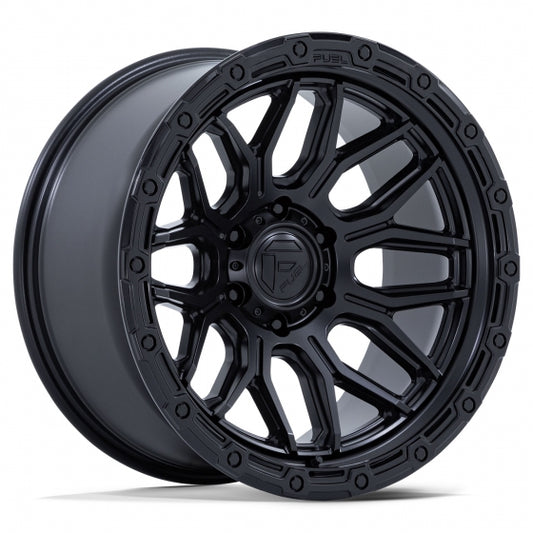 Fuel Off-Road FC881 Surge wheel - Matte Black W/ Gloss Black Lip
