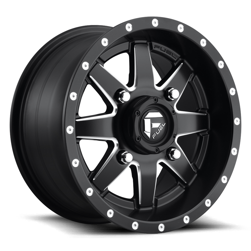 Fuel UTV Maverick 15X7 4x156 MATTE BLACK MILLED UTV wheel
