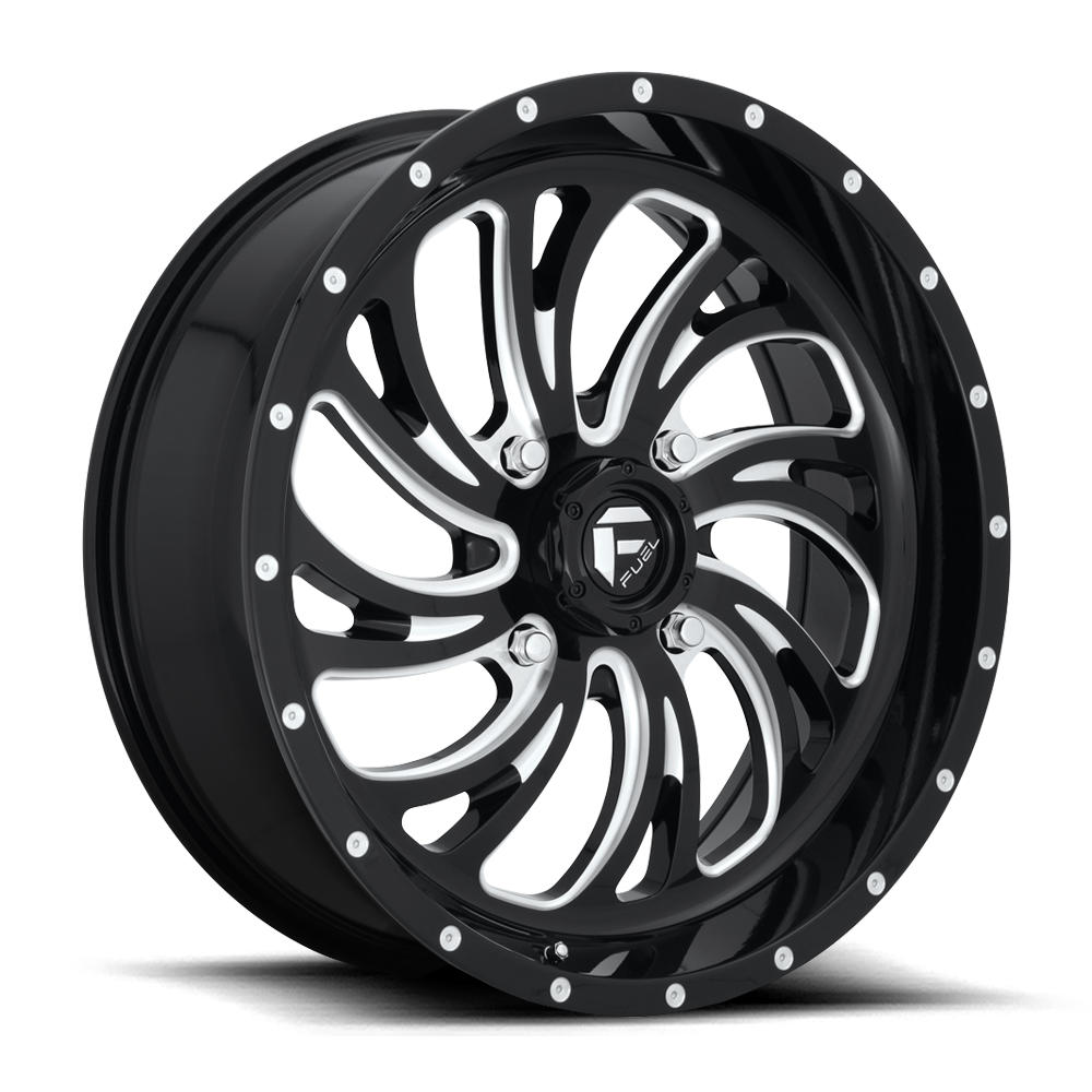 Fuel UTV Kompressor 24X7 4x156 GLOSS BLACK MILLED UTV wheel