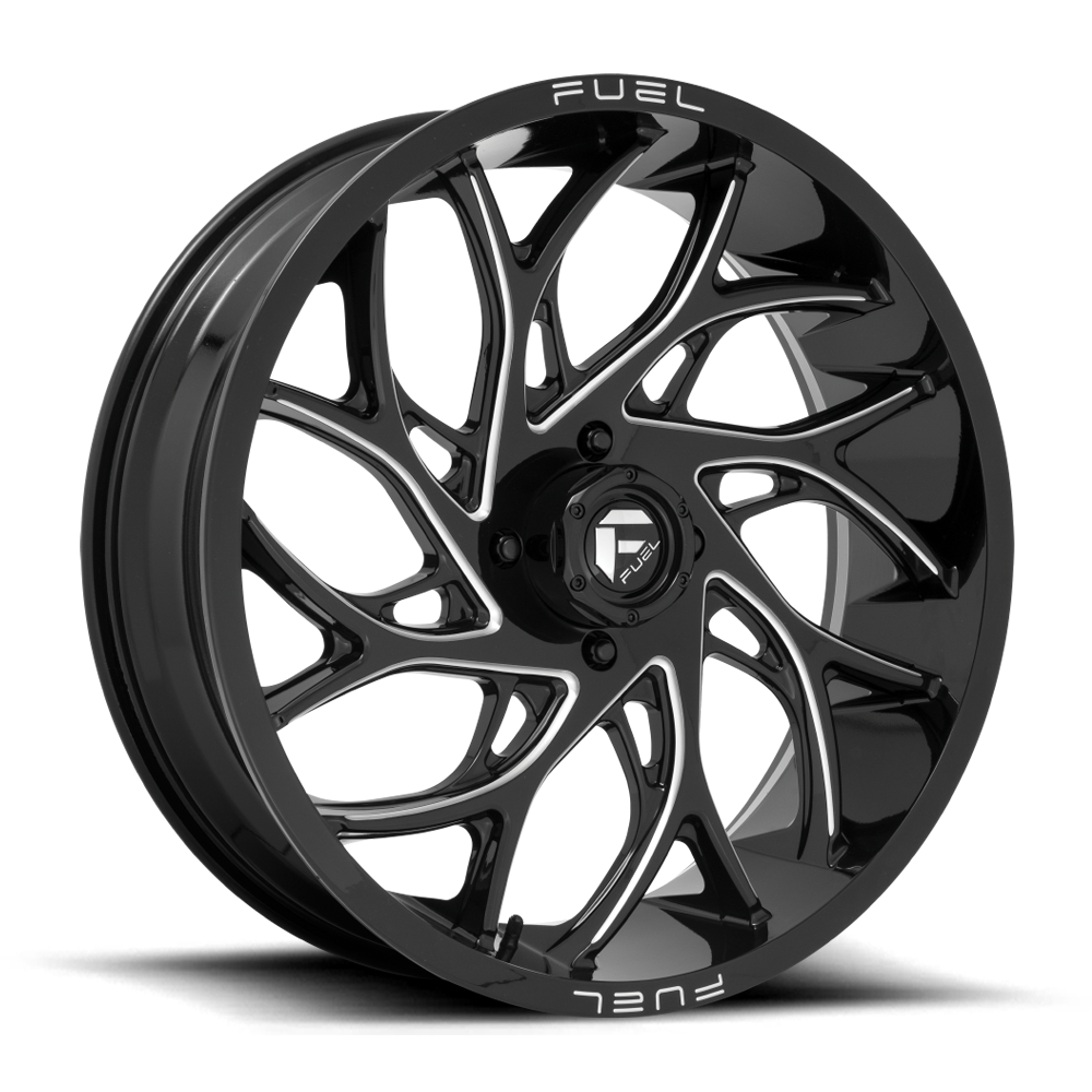 Fuel UTV Runner 24X7 4x156 GLOSS BLACK MILLED UTV wheel