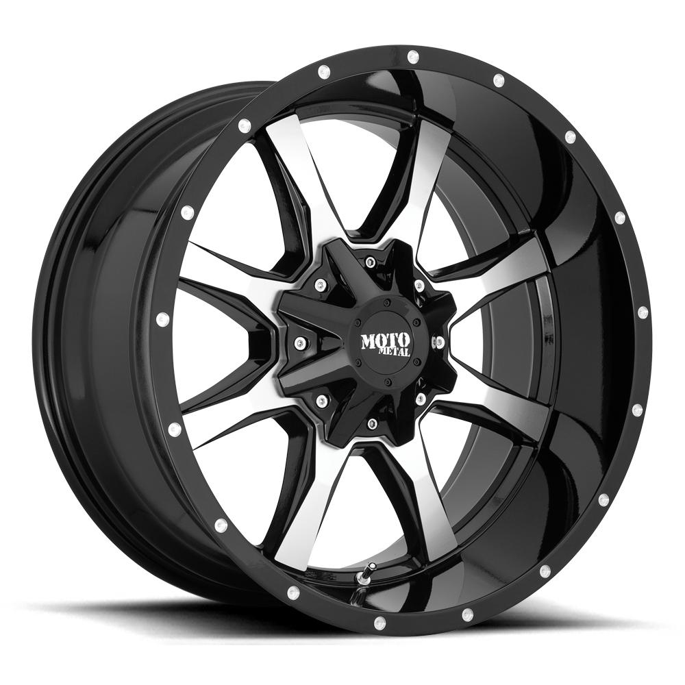 Moto Metal MO970 Gloss Black w/ Machined Face wheel