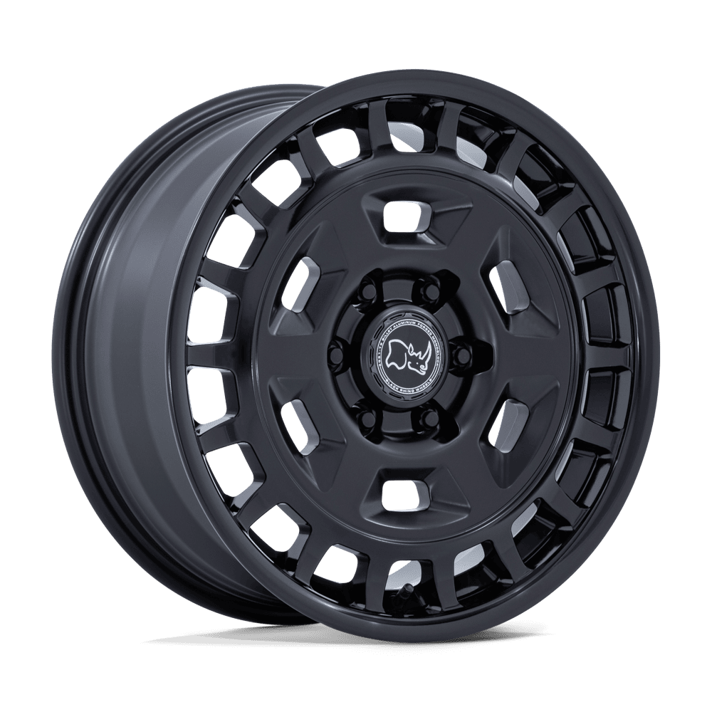 Black Rhino Rover 18X8 6x139.7 MATTE BLACK W/ GLOSS BLACK LIP wheel
