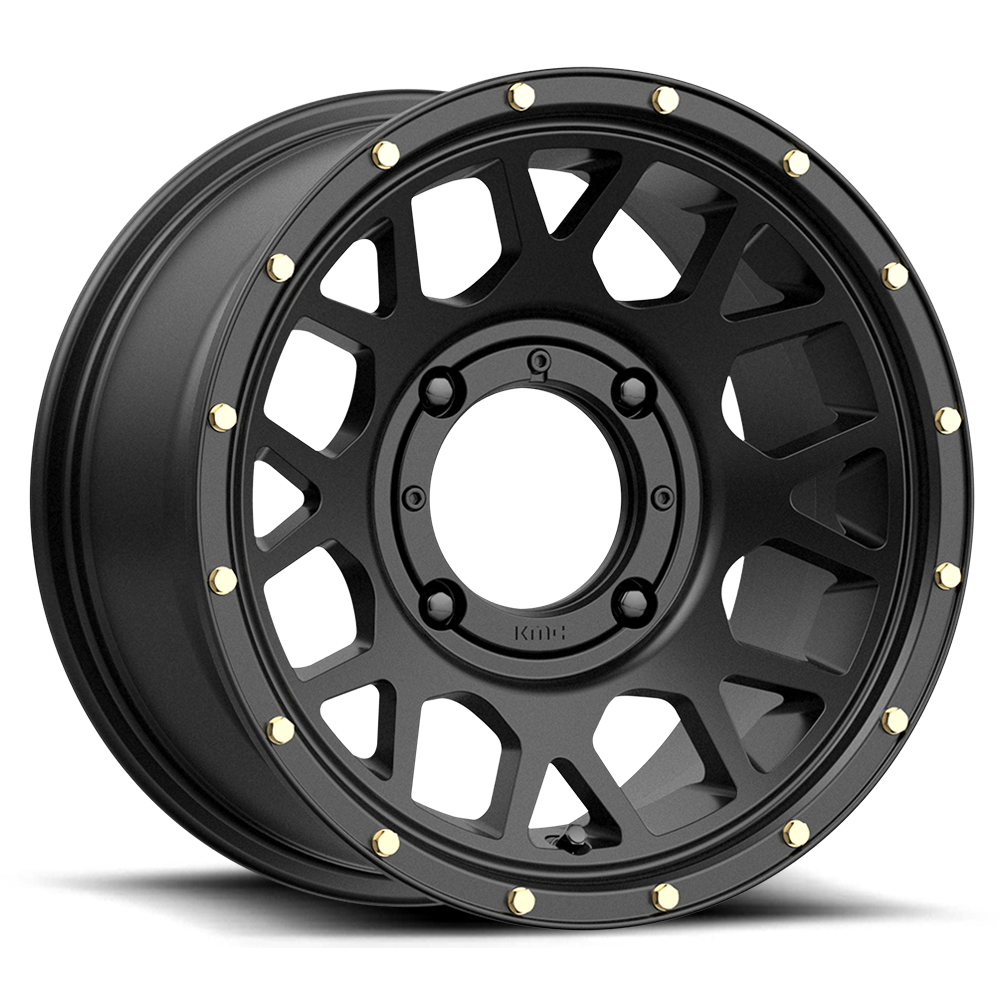KMC Grenade UTV 15X6 4x156 SATIN BLACK UTV wheel
