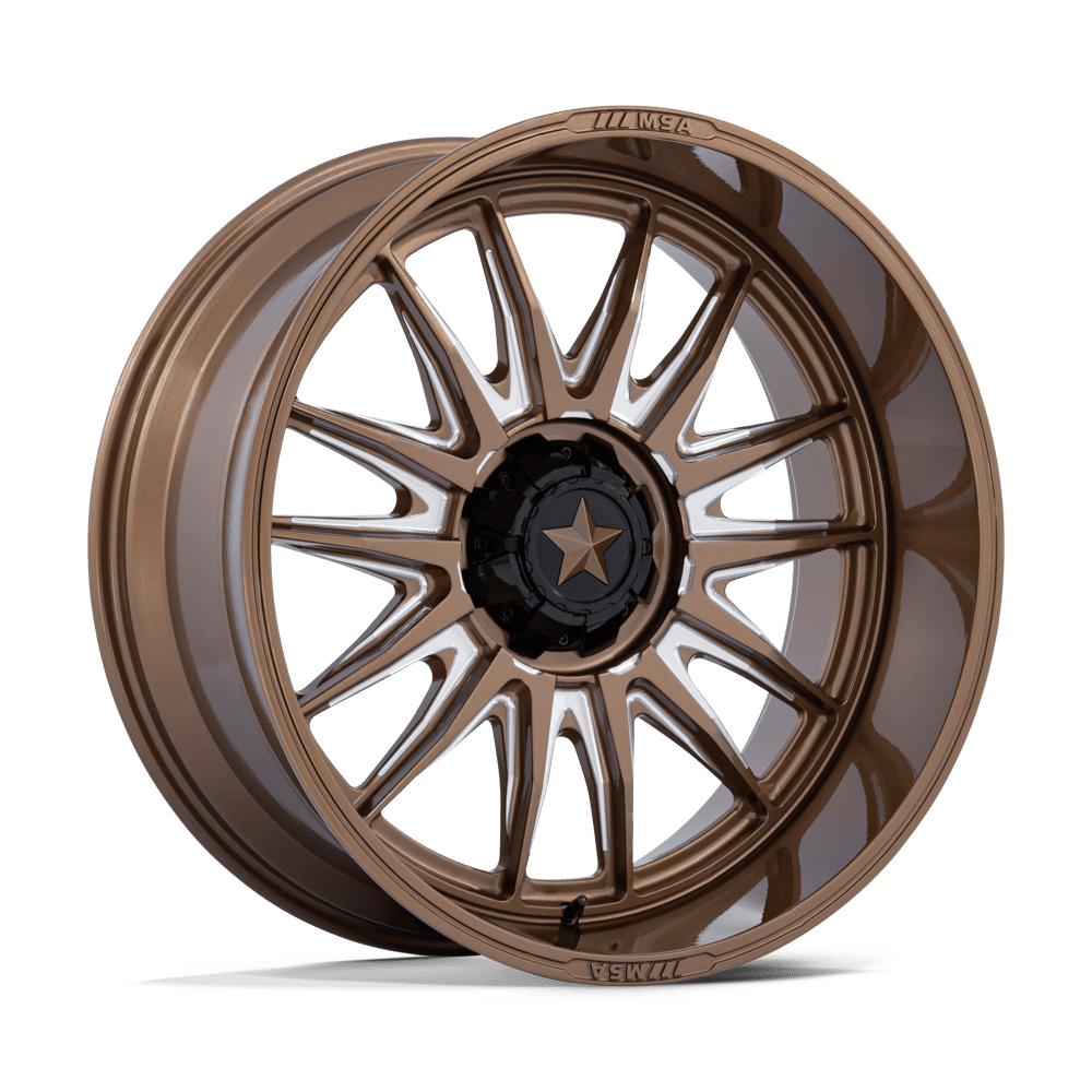 MSA M55 Commander 24X10 5x114.3 GLOSS BRONZE MILLED wheel