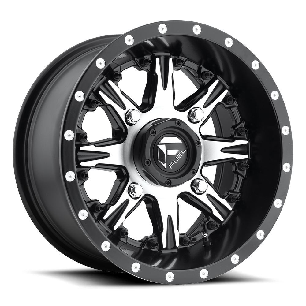 Fuel UTV Nutz 14X7 4x156 MATTE BLACK MACHINED UTV wheel