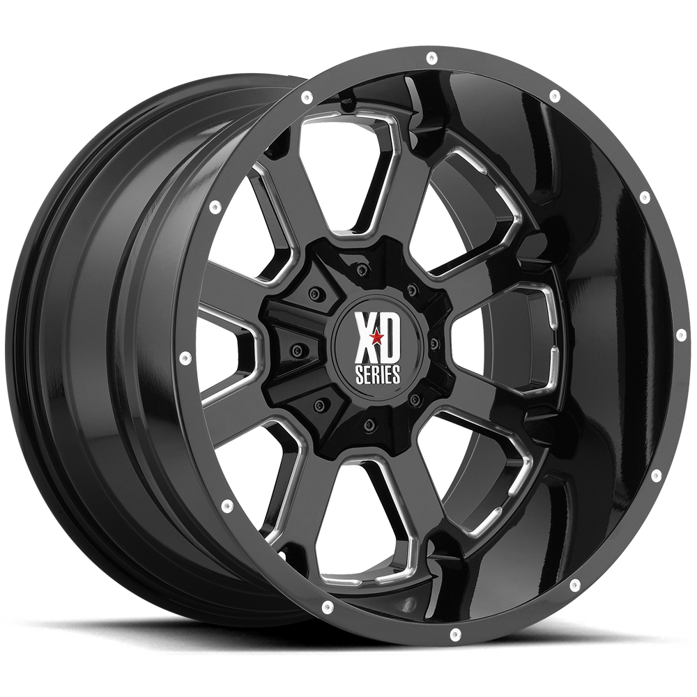 XD Buck 25 20X10 6x135/6x139.7 GLOSS BLACK MILLED wheel