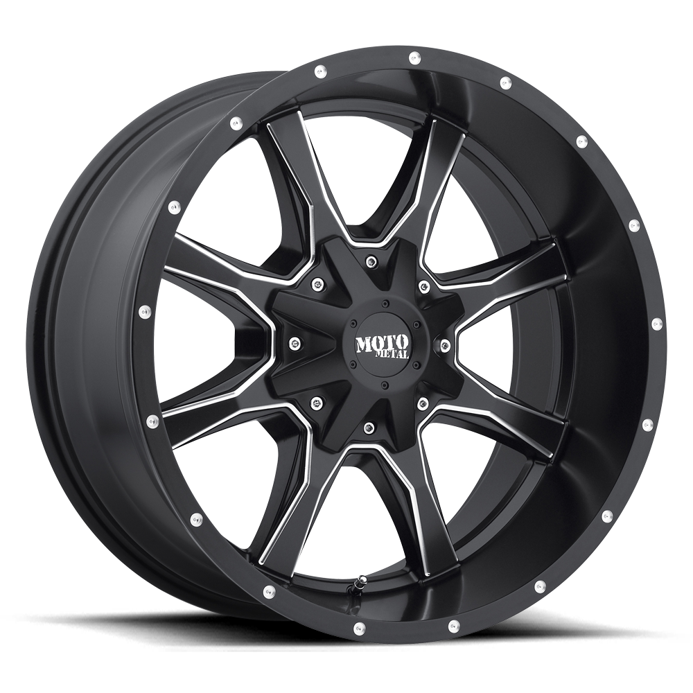 Moto Metal MO970 Semi Gloss Black Milled wheel