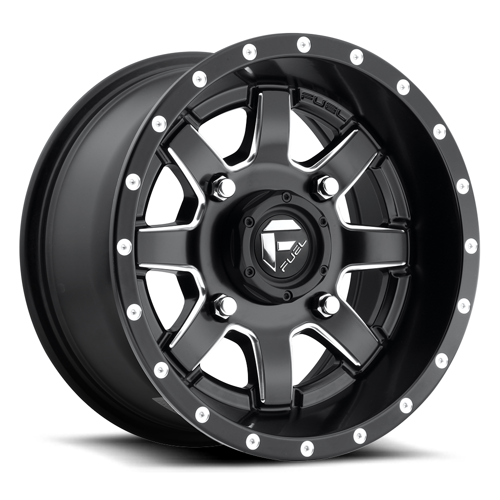 Fuel UTV Maverick 14X7 4x156 MATTE BLACK MILLED UTV wheel
