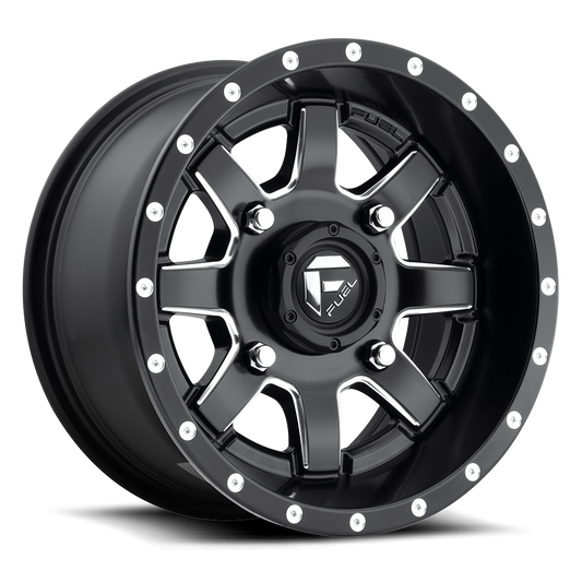 Fuel UTV Maverick 14X7 4x156 MATTE BLACK MILLED UTV wheel