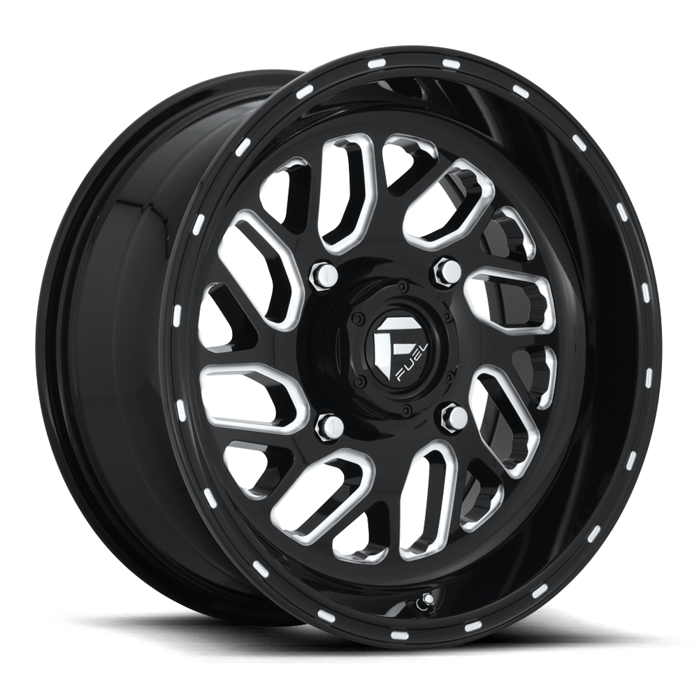 Fuel UTV Triton 16X7 4x156 GLOSS BLACK MILLED UTV wheel