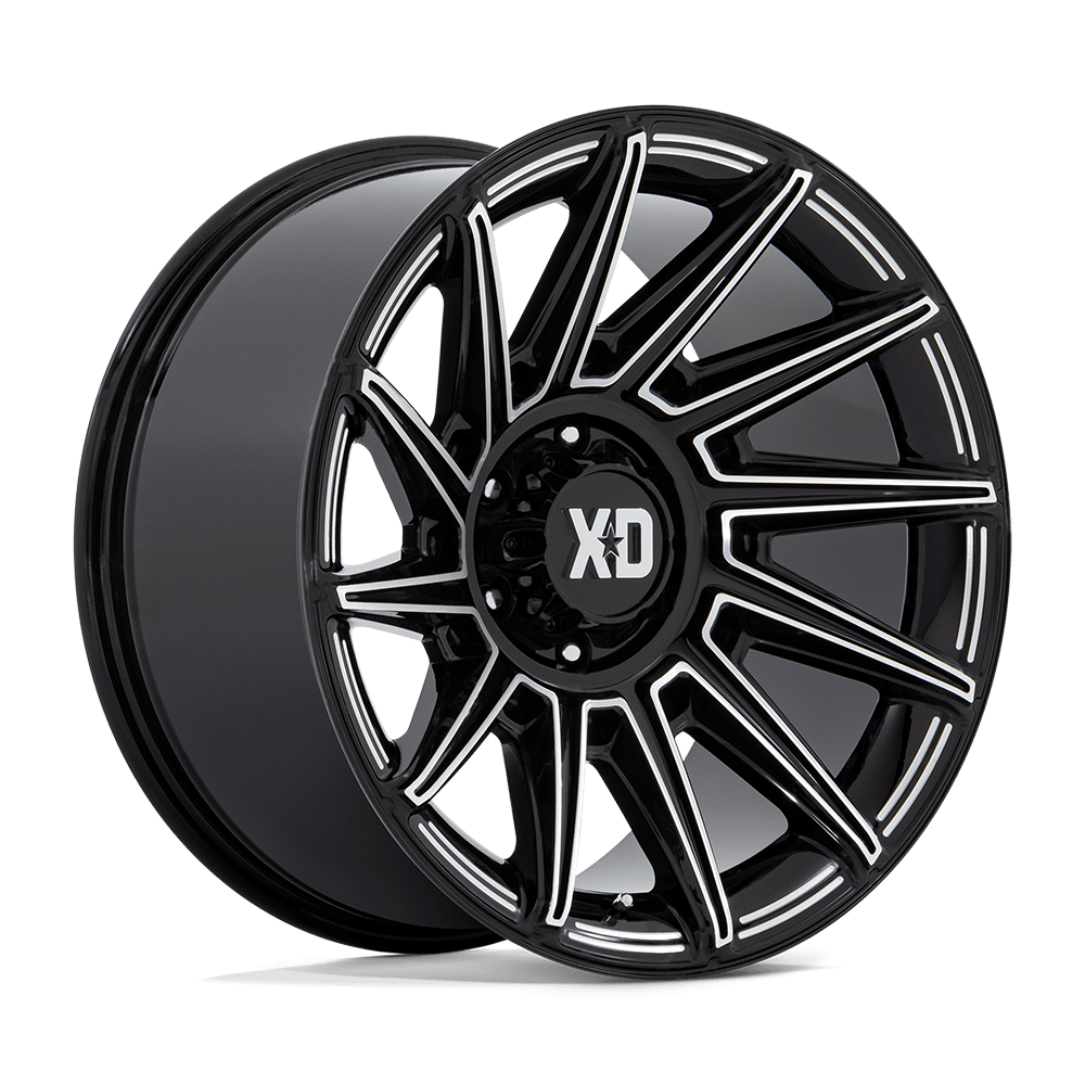 XD Specter 20X10 5x127 GLOSS BLACK MILLED wheel