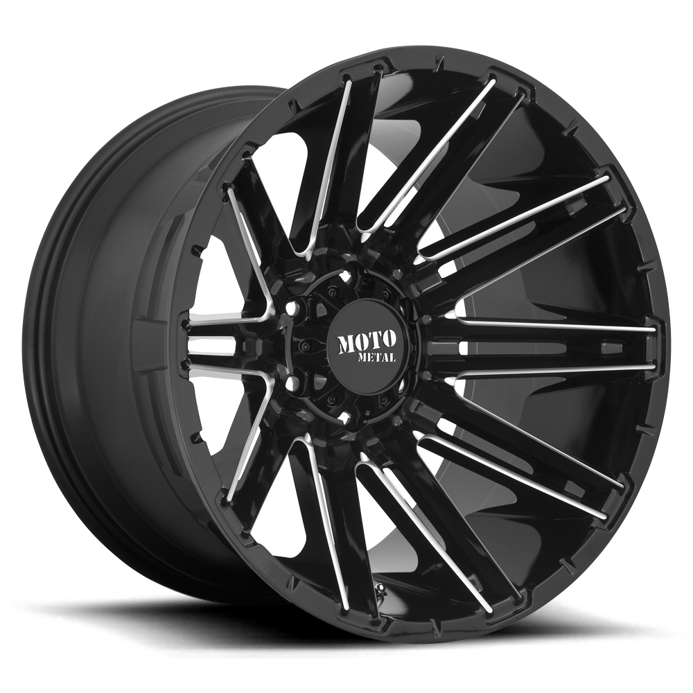 Moto Metal MO998 Kraken Gloss Black Milled wheel