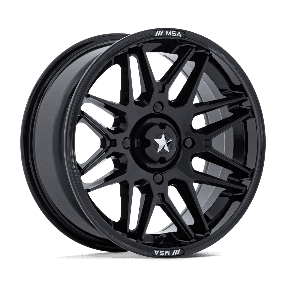 MSA M52 Radar 16X7 5x114.3 GLOSS BLACK wheel