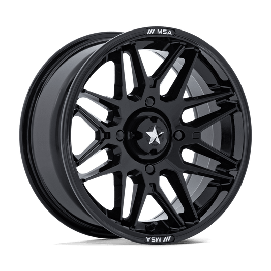 MSA M52 Radar 16X7 5x114.3 GLOSS BLACK wheel