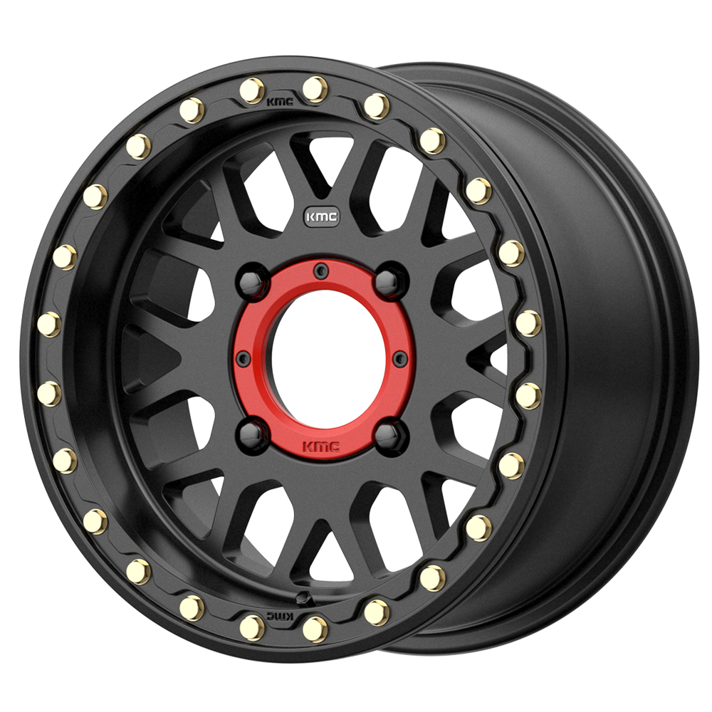 KMC Grenade UTV Beadlock 15X6 5x114.3 SATIN BLACK UTV wheel