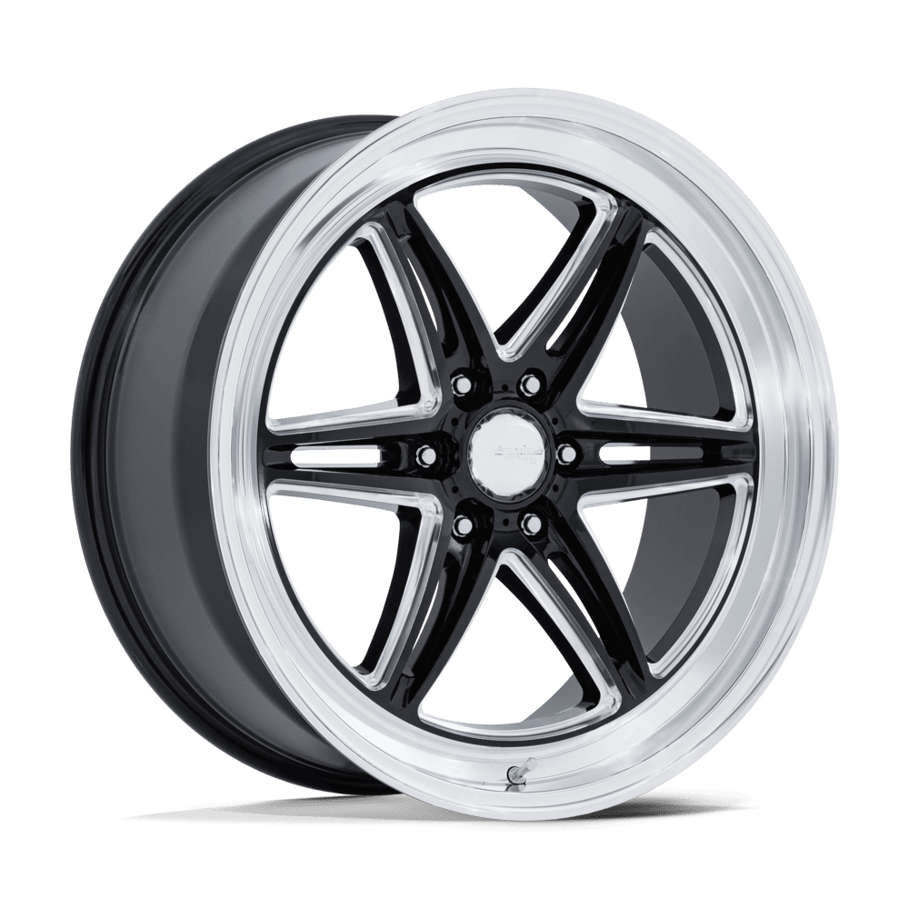 American Racing Groove 6 Drag 22X9.5 6x139.7 GLOSS BLACK MILLED W/ DC LIP wheel