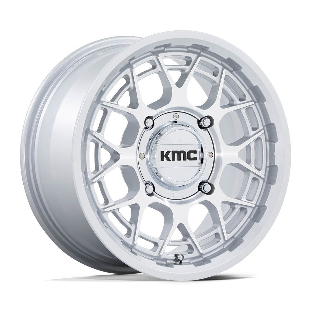 KMC Technic UTV 15X7 5x114.3 GLOSS SILVER MACHINED UTV wheel