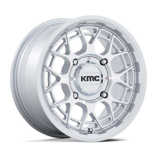KMC Technic UTV 15X7 5x114.3 GLOSS SILVER MACHINED UTV wheel