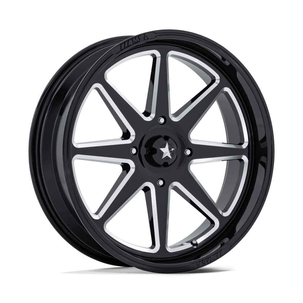 MSA M54 Spark 24X7 4x156 GLOSS BLACK MILLED wheel