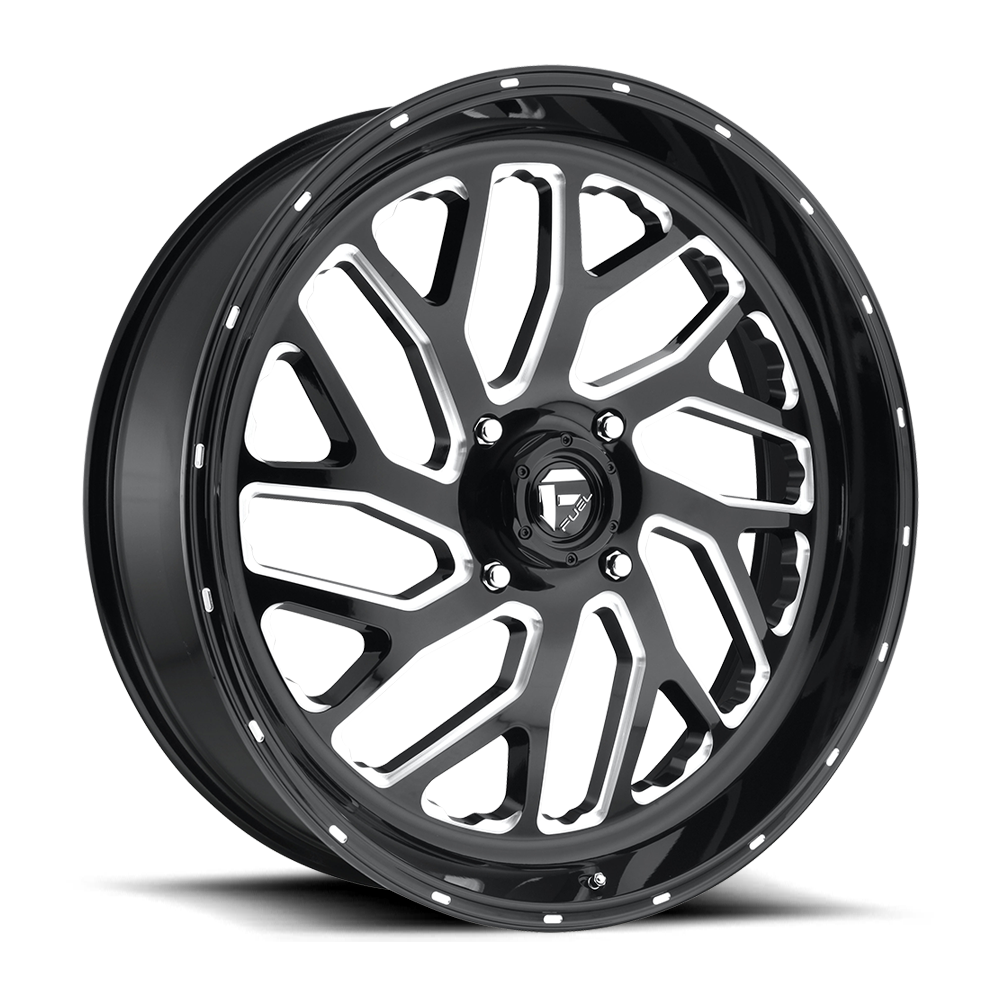 Fuel UTV Triton 24X7 4x156 GLOSS BLACK MILLED UTV wheel