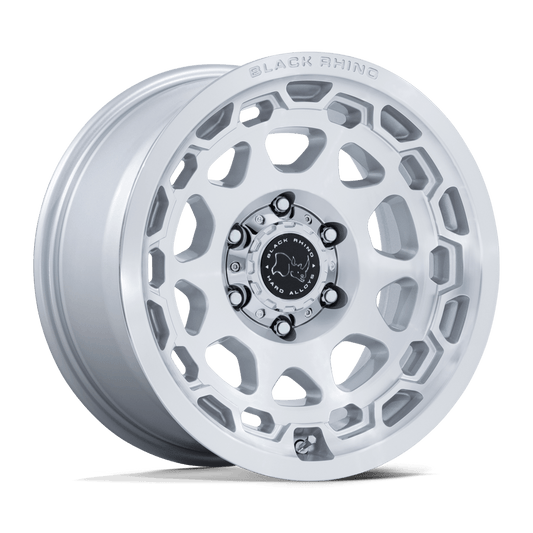 Black Rhino Congo 17X8.5 6x139.7 GLOSS SILVER W/ MACHINED FACE wheel
